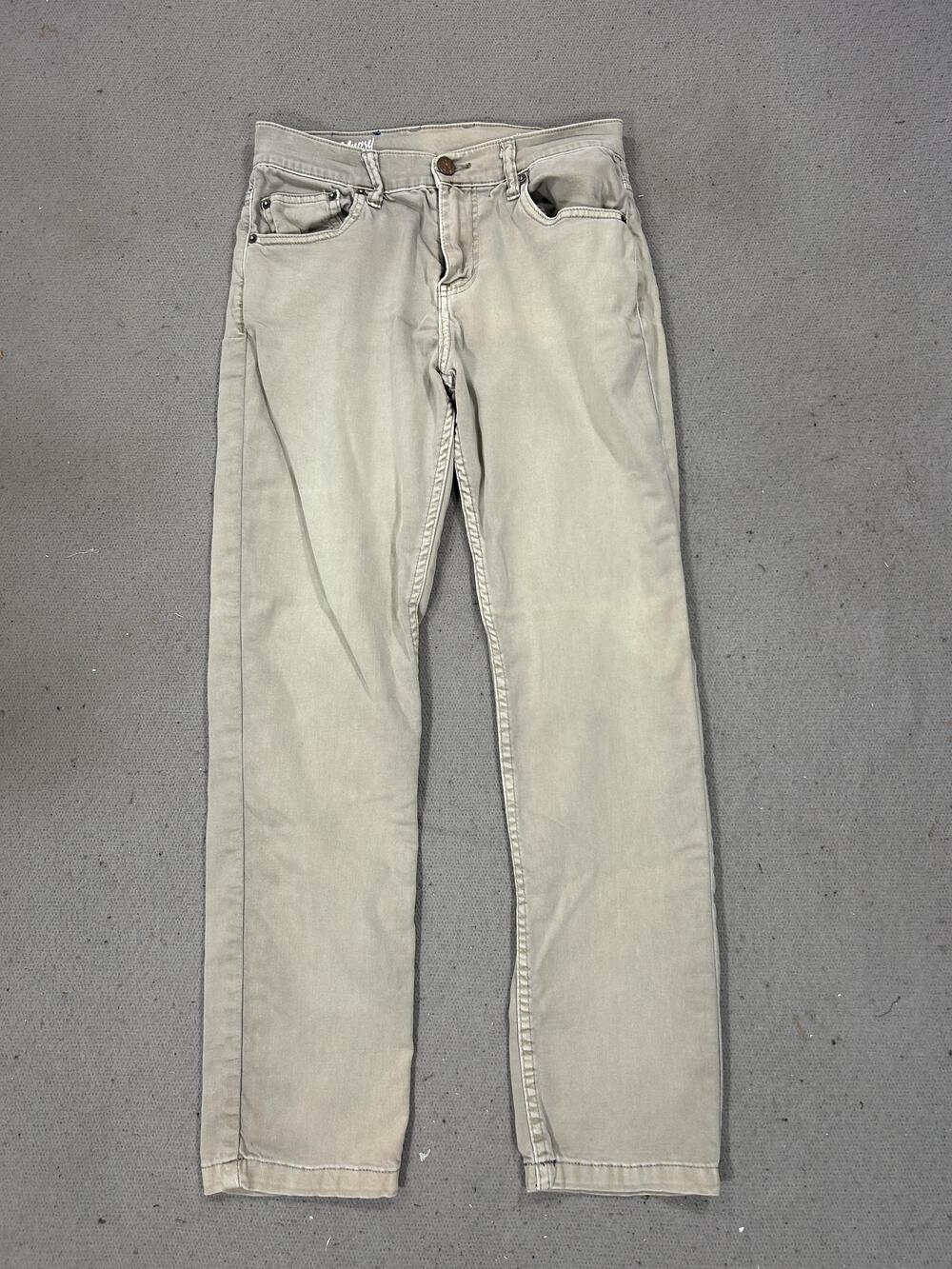 Mugsy Mens Jeans 32x32 Khaki Bucks Stretch Denim Five Pocket Comfort Casual